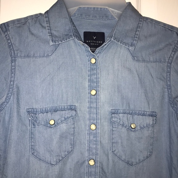 American Eagle Chambray Top - Picture 3 of 7